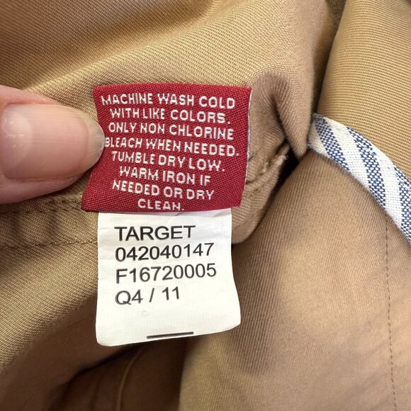 Mossimo Womens Blazer Jacket Large Camel Brown 2 Button Smart Casual Pockets - Picture 12 of 12